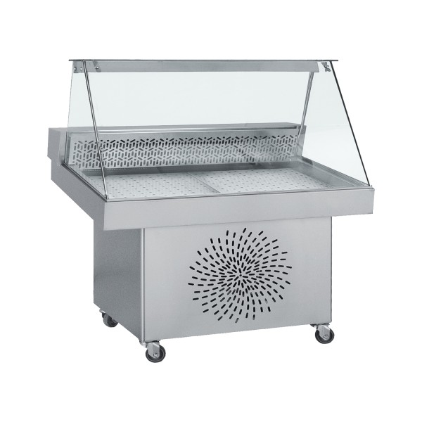 Ψυγείο βιτρίνα ψαριέρα επιδαπέδια 150χ85χ125 εκ BM-FO150